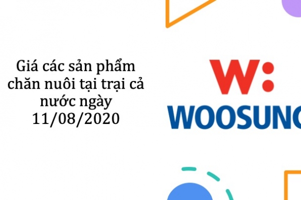 Giá các sản phẩm chăn nuôi tại trại cả nước ngày 11/08/2020